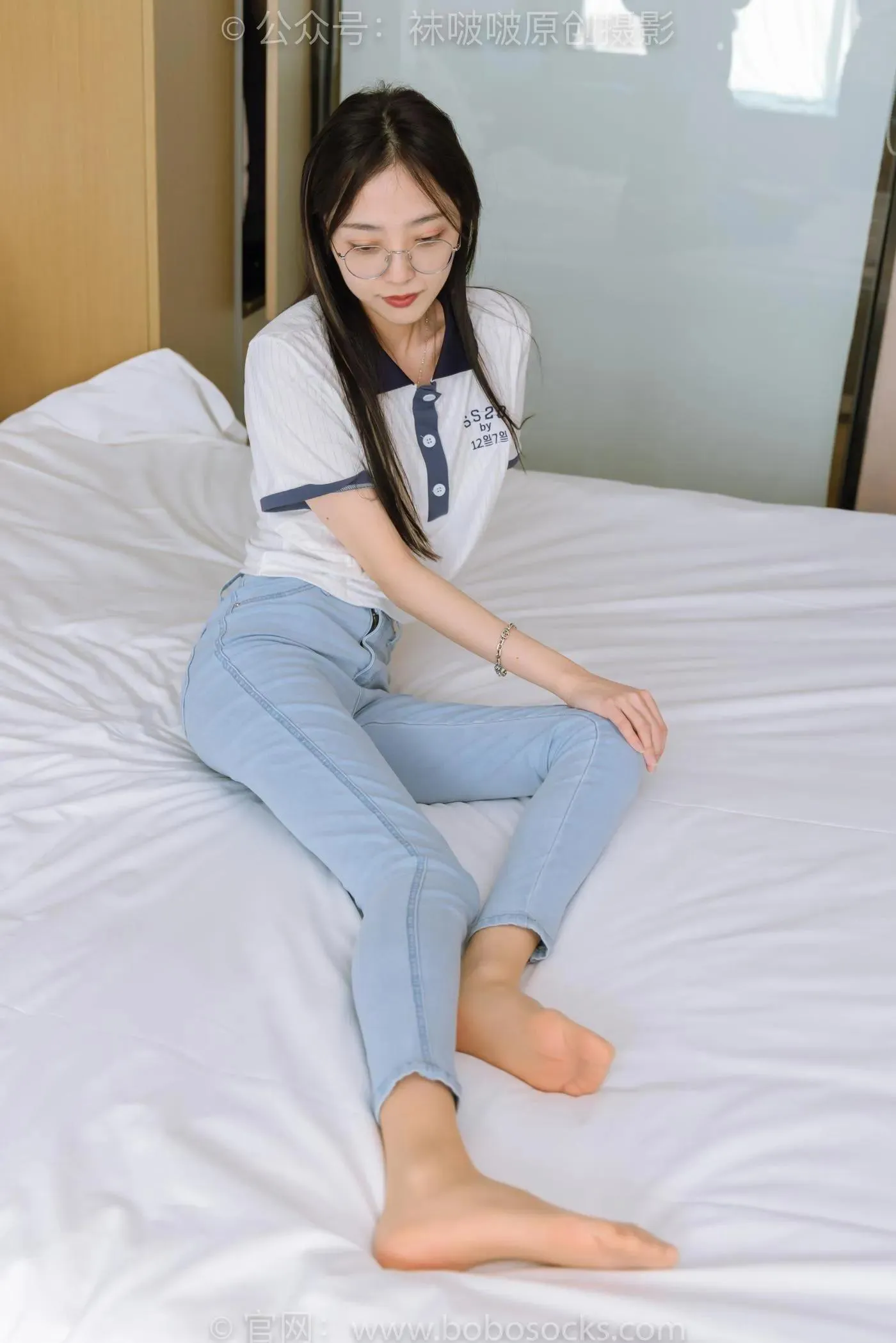 [BoBoSocks袜啵啵]NO.161 稚予-贝壳头板鞋、肉丝、裤里丝 [140P]插图4